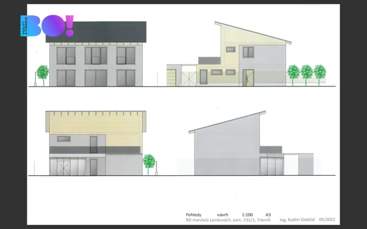 Prodej pozemku pro bydlení, Kroměříž - Trávník, 1000 m2