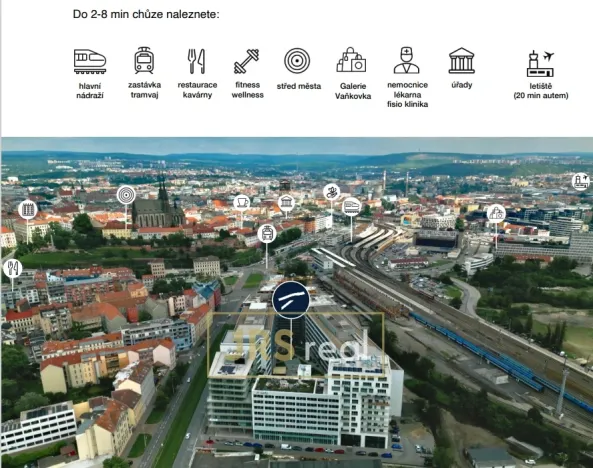 Pronájem kanceláře, Brno, Nové sady, 80 m2