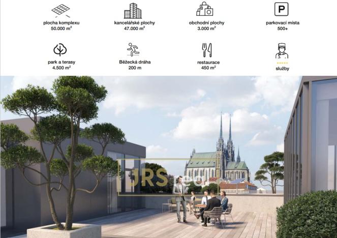 Pronájem kanceláře, Brno, Nové sady, 310 m2