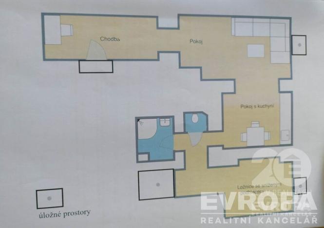 Prodej komerční nemovitosti, Praha - Žižkov, U božích bojovníků, 47 m2