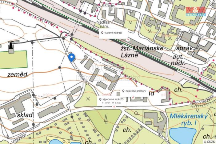 Pronájem skladu, Mariánské Lázně, U Mlékárny, 150 m2