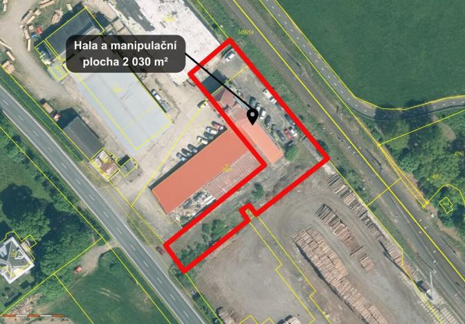 Pronájem skladu, Chodová Planá, 2030 m2