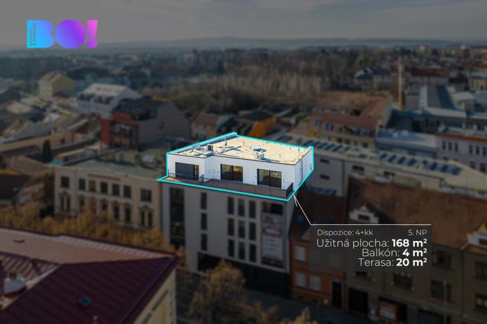 Prodej atypického bytu, Prostějov, Palackého, 168 m2