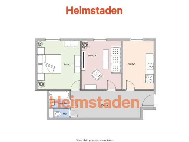 Pronájem bytu 2+1, Havířov - Město, Jana Wericha, 54 m2