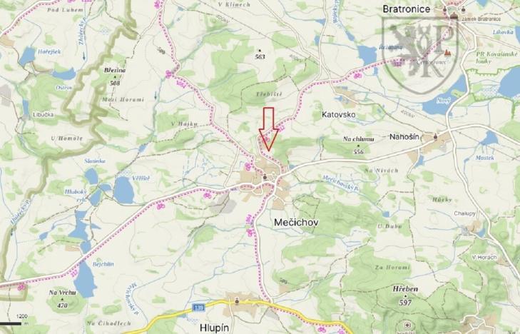 Prodej pozemku pro bydlení, Mečichov, 1234 m2