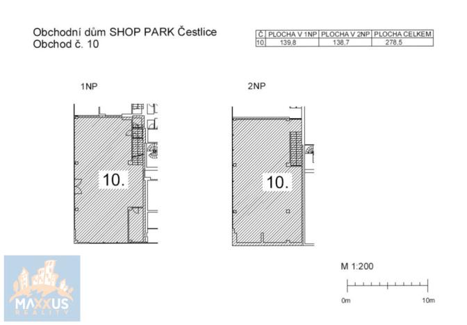 Pronájem obchodního prostoru, Čestlice, Průhonická, 278 m2