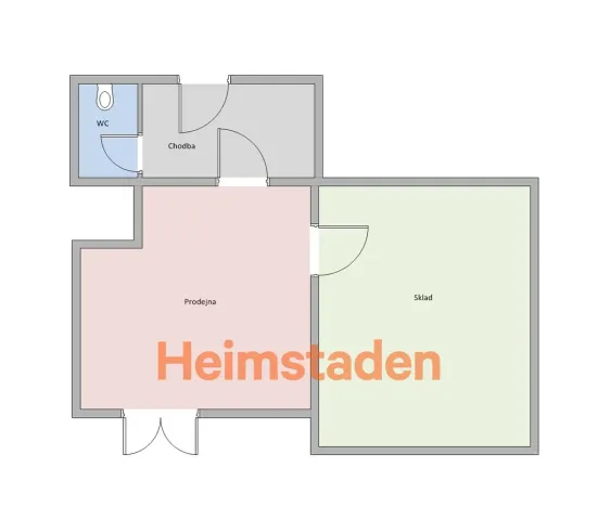 Pronájem kanceláře, Orlová - Lutyně, Okružní, 33 m2