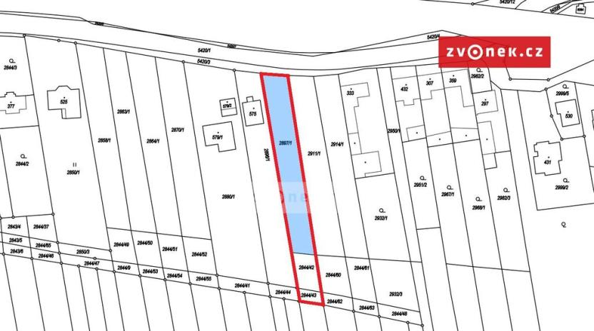 Prodej pozemku pro bydlení, Pitín, 1105 m2