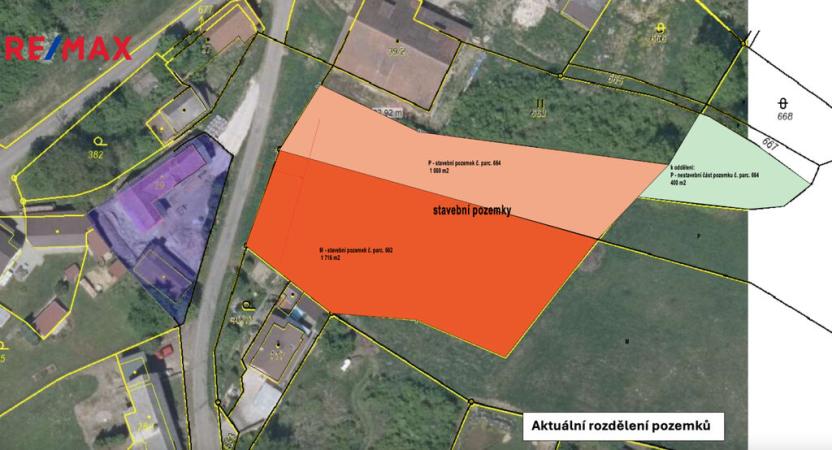 Prodej pozemku pro bydlení, Podhradí, 1400 m2