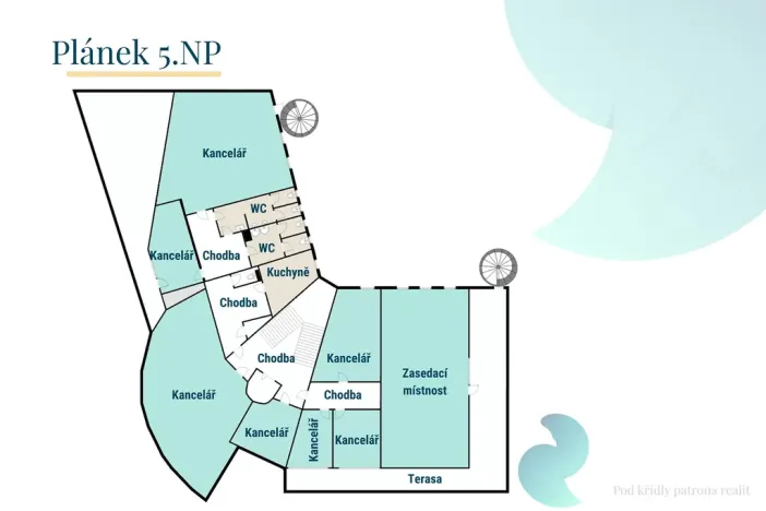 Pronájem kanceláře, České Budějovice, Pražská tř., 378 m2