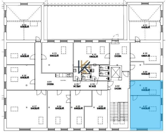 Pronájem kanceláře, Praha - Smíchov, Nádražní, 51 m2