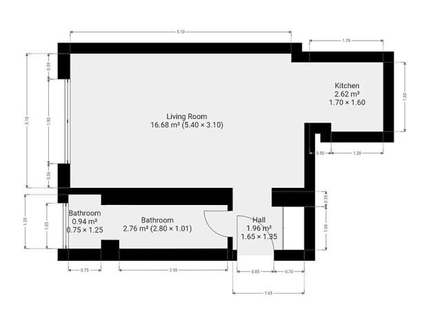 Pronájem bytu 1+kk, Praha - Břevnov, Za Strahovem, 24 m2