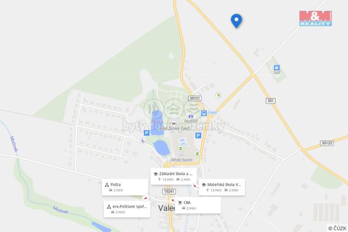 Prodej pozemku pro bydlení, Valeč, 839 m2