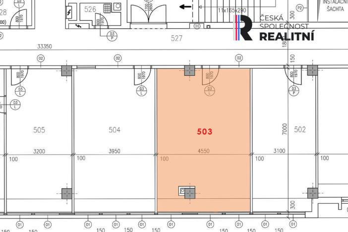 Pronájem kanceláře, Zlín, Kvítková, 18 m2
