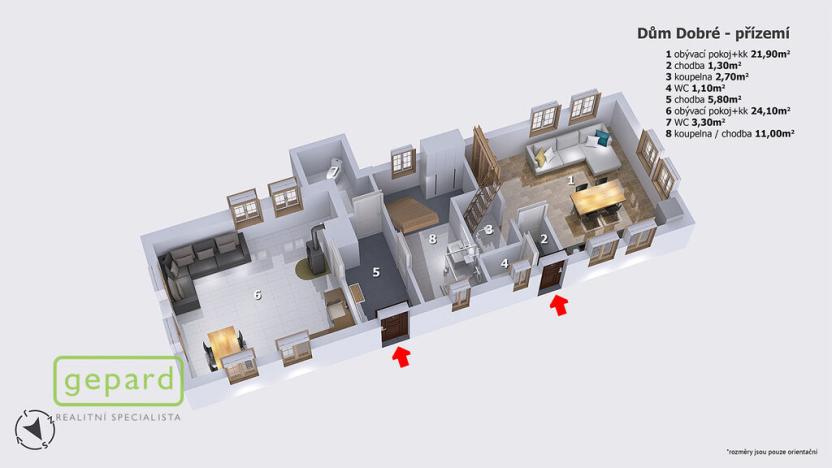 Prodej rodinného domu, Dobré, 124 m2