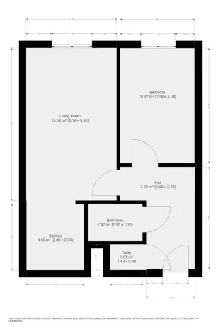 Pronájem bytu 2+kk, Praha - Petrovice, Lessnerova, 43 m2