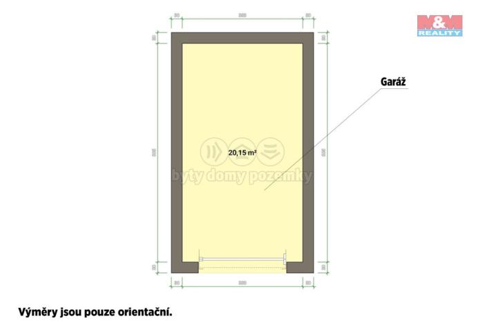 Prodej garáže, Cheb, 21 m2