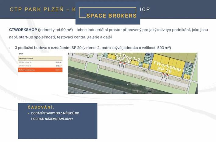 Pronájem skladu, Plzeň, Zátiší, 746 m2