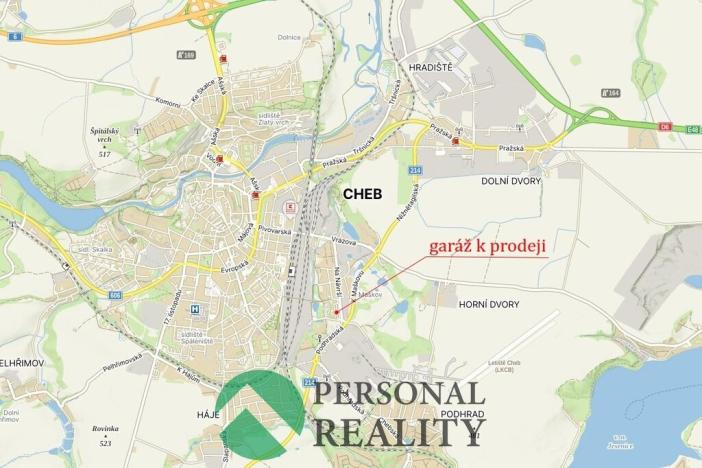 Prodej garáže, Cheb, Na Návrší, 27 m2