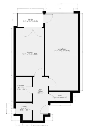 Pronájem bytu 2+kk, Praha - Stodůlky, Klausova, 65 m2