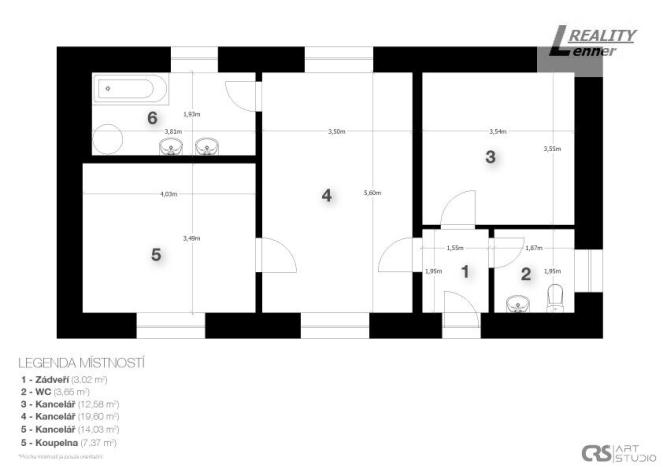 Pronájem kanceláře, Příbram - Příbram III, Mixova, 60 m2