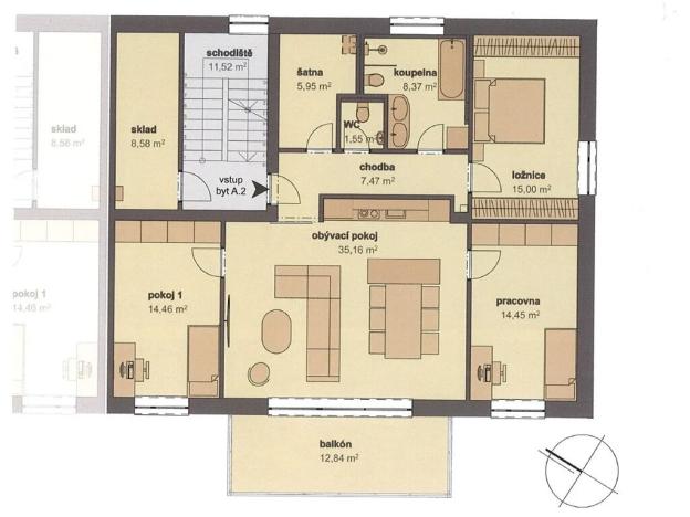 Prodej bytu 4+kk, Srubec, 124 m2