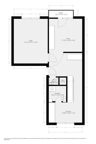 Pronájem bytu 2+1, Brno - Kohoutovice, Voříškova, 52 m2