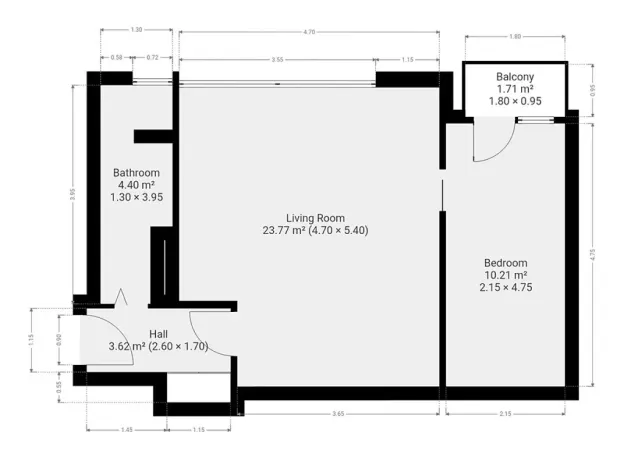 Pronájem bytu 2+kk, Praha - Holešovice, U staré plynárny, 46 m2