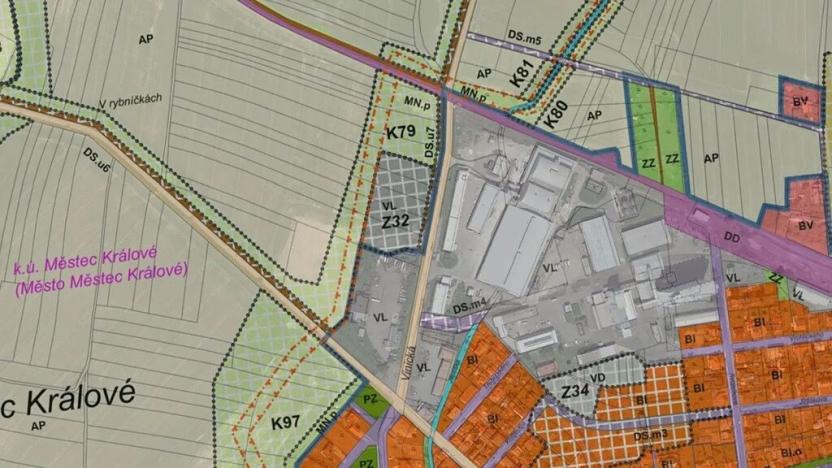 Prodej komerčního pozemku, Městec Králové, 2496 m2