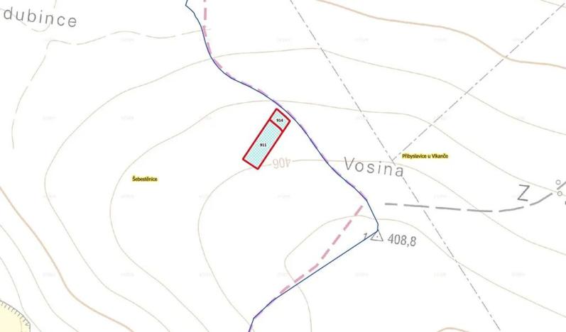 Prodej podílu pole, Šebestěnice, 358 m2