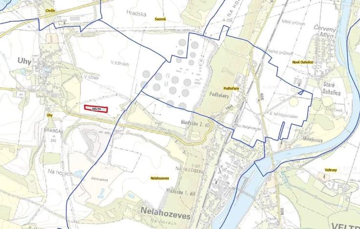 Prodej pole, Uhy, 15276 m2