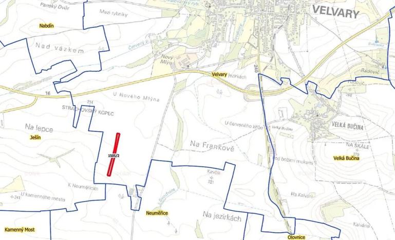 Prodej pole, Velvary, 11433 m2