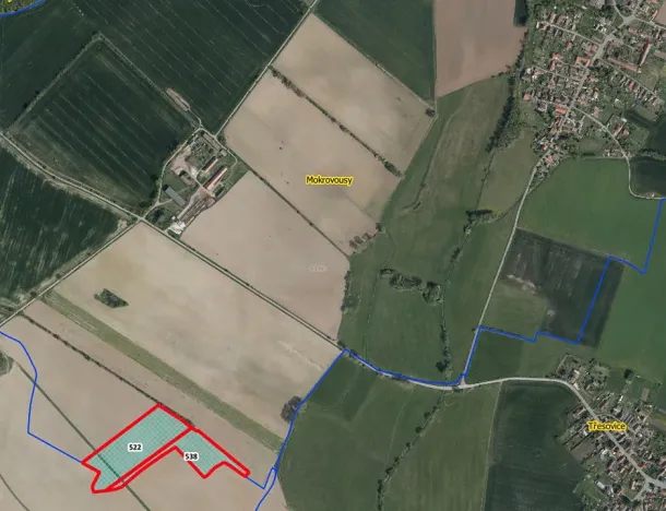 Prodej pole, Mokrovousy, 46821 m2