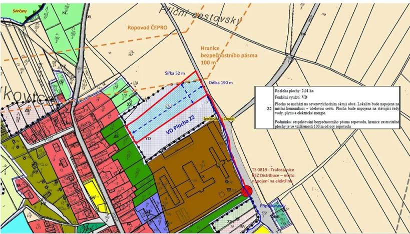 Prodej komerčního pozemku, Jeníkovice, 9416 m2