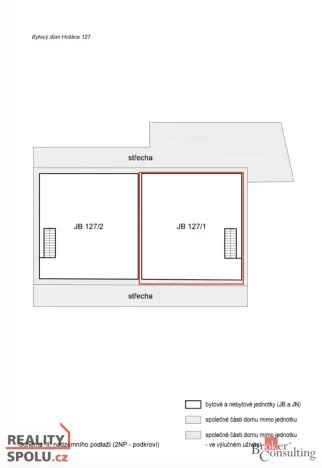 Prodej bytu 2+kk, Hoštice, 77 m2
