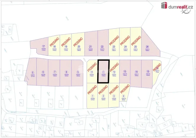 Prodej pozemku pro bydlení, Tři Sekery - Krásné, 1165 m2
