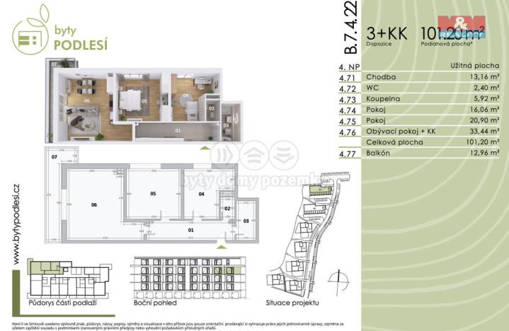 Prodej bytu 3+kk, Jablonec nad Nisou, Jezdecká, 91 m2