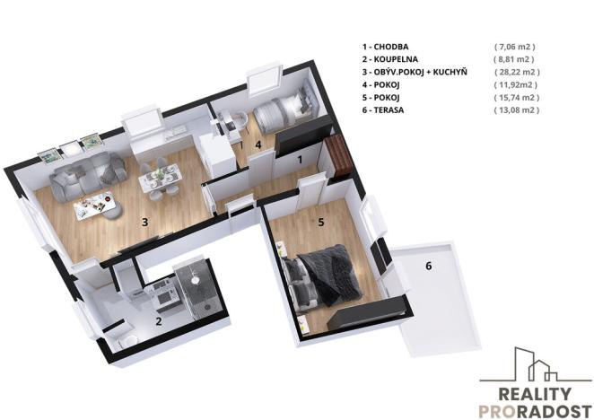 Prodej bytu 3+kk, Ivanovice na Hané, Osvoboditelů, 85 m2