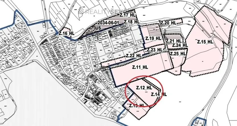 Prodej pozemku pro bydlení, Hluboká nad Vltavou, Lesní, 1032 m2