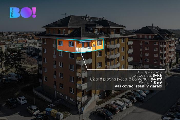 Prodej bytu 3+kk, Prostějov, Krasická, 84 m2