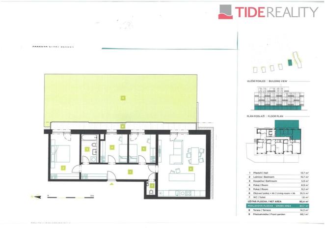 Prodej bytu 4+kk, Beroun, Na Máchovně, 95 m2