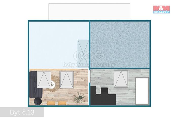 Prodej bytu 3+kk, Žleby, Polní, 79 m2