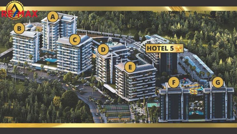 Prodej bytu 1+1, Avsallar,Turecko, 44 m2