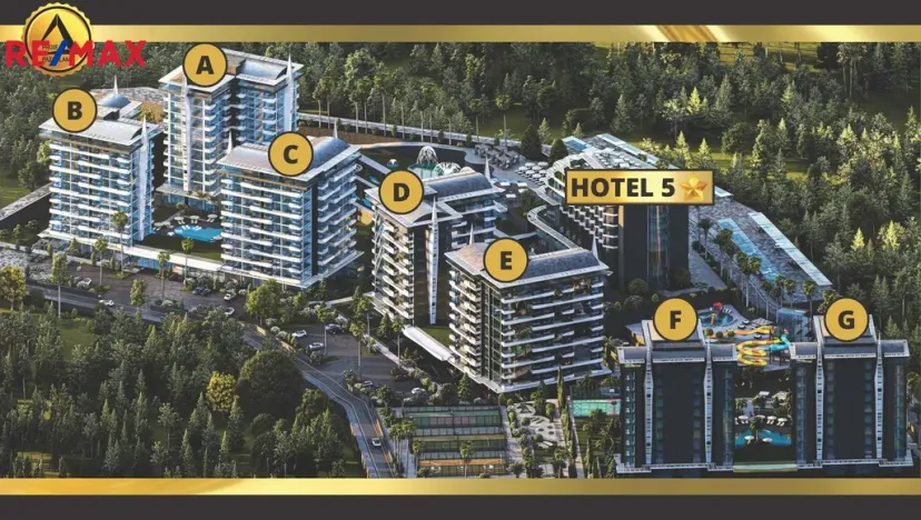 Prodej bytu 1+1, Avsallar,Turecko, 44 m2