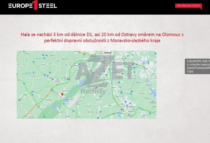 Prodej skladu, Studénka, R. Tomáška, 3100 m2