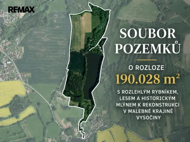 Prodej rybníku, Čejov - Hadina, 190028 m2