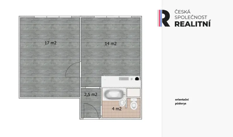 Pronájem bytu 1+1, Žatec, Husova, 36 m2
