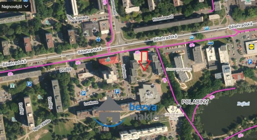 Pronájem garáže, Pardubice, Bělehradská, 11 m2