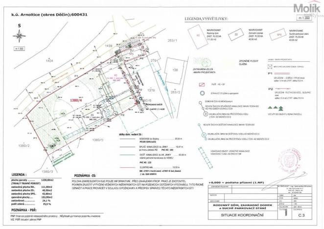 Prodej pozemku pro bydlení, Arnoltice, 1230 m2