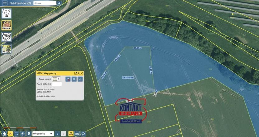 Prodej komerčního pozemku, Úsilné, 5515 m2